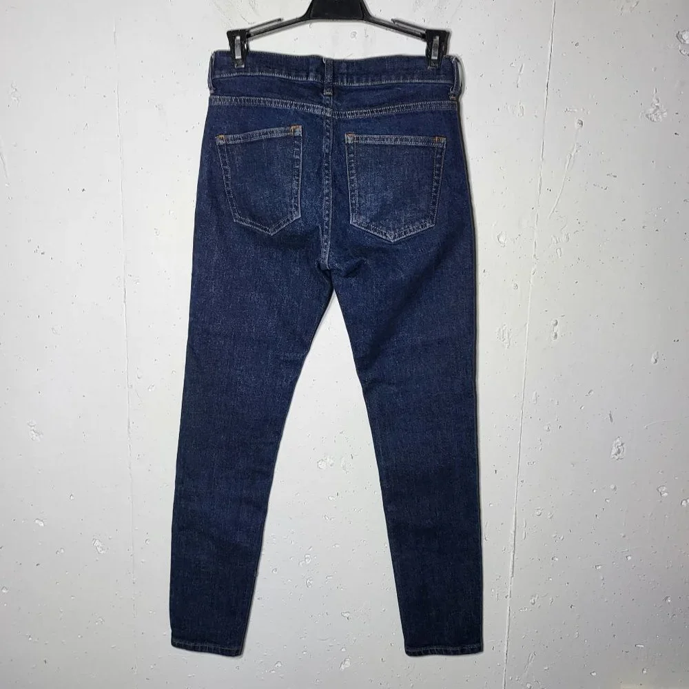 Everlane Womens Dark Wash Skinny‎ Denim Blue Jeans Size 25 Regular Casual Fall
